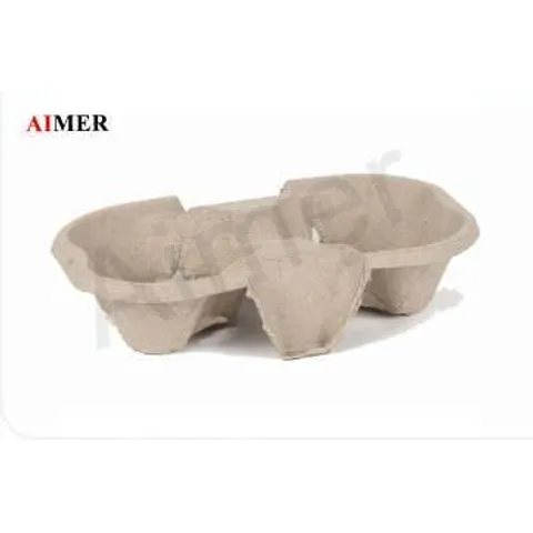2-Cup Paper Moulded Tray